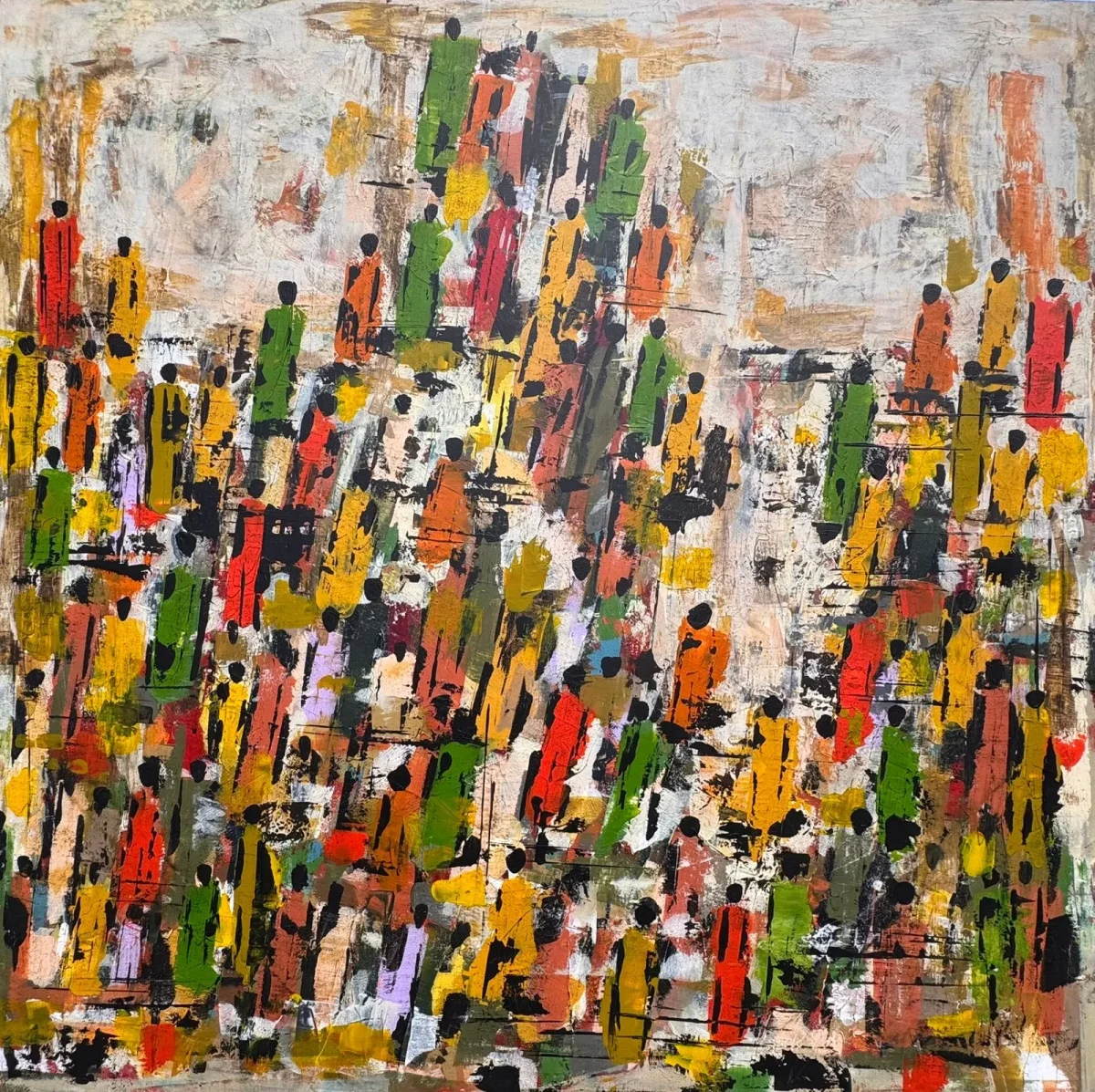 Crowd In Motion | Acrylic on Canvas
