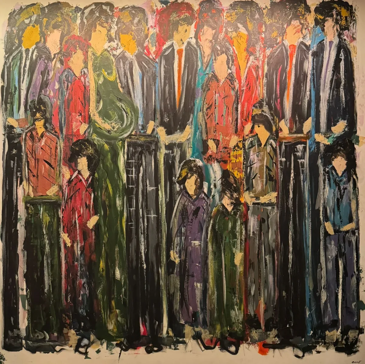 One Life, Many Hands | Acrylic on Canvas