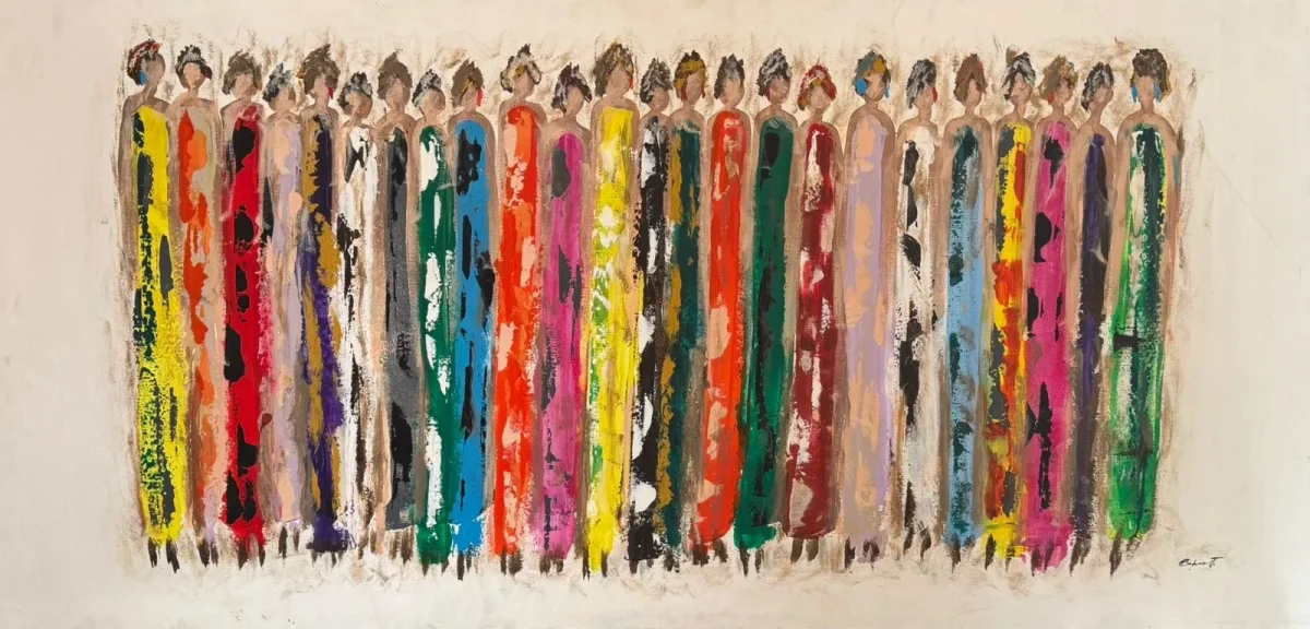 Unique by Bahaa Jawhari — Acrylic on Canvas, 80×150cm